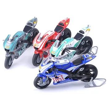 1:18 събрана пластмасова имитация на мотоциклет за момчета, изискана състезателна модел на мотоциклет, забавни играчки, подарък за празниците