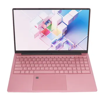 15.6-инчов лаптоп с розов цвят, 16 GB RAM, 512 GB ROM, IPS-дисплей, четириядрен процесор с честота 2,9 Ghz, четец на пръстови отпечатъци, лаптоп