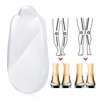 2 бр. Силиконови Стелки Ортопедични X/O-type Коректор За Пръсти Гел Възглавница За Петата Ортопедични Стелки За Обувки Pad Pugel Плоскостъпие Петата чаша