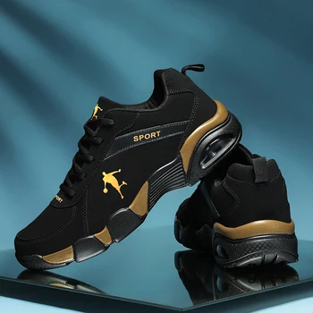 2022 Нова мъжки спортни обувки, баскетболни обувки на въздушна възглавница, дишащи спортни обувки от изкуствена кожа, маратонки, Мъжки маратонки