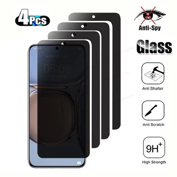 4 Бр. Частно Закалено Стъкло За Huawei P30 P20 P50 P40 LiteE 5G Pro Антишпионская Защитно Фолио За Екрана Huawei Nova 5T 8И 8SE 7I Glass