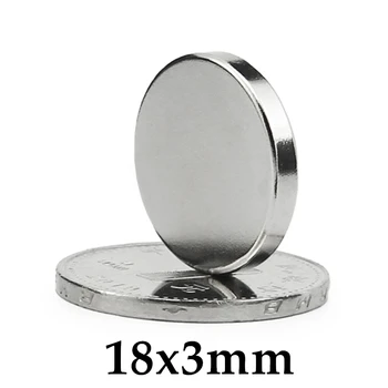 5-100шт Магнит 18x3 мм Малък кръг магнит Силни магнити редкоземельный неодимовый магнит 18*3 мм