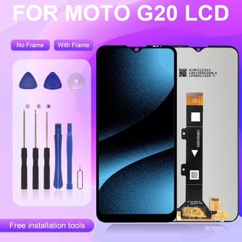 6,5 Инча за Motorola Moto G20, цифров преобразувател със сензорен екран възли за Мото на G20, смяна на дисплея на рамката