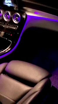 64 Цвят На Осветителна Система На Автомобила Атмосферни Led Светлини Осветление За Mercedes-Benz C Glc W205 X253