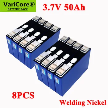 8 бр./лот 3,7 V 50Ah Тройната литиева батерия за 3s 12V 24V 10s 36V 48V 50000mAh електрически велосипедни батерии модификация Никел