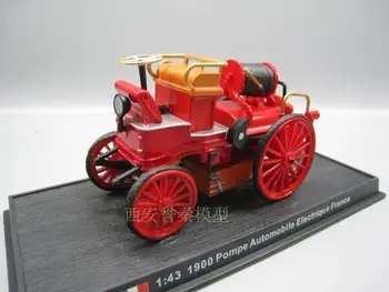 A МЕР 1:43 1900 pompe automobile eletrique пожарната модел на колата от сплав, Лети под Налягане, Метални Играчки, Подарък За Рожден Ден За Деца, Момче