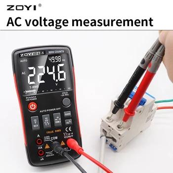 BOBI ZT-X Цифров мултицет ZT301 T-RMS Автоматичен диапазон EBTN Волтметър за постоянен ток, Амперметър Кондензатор Ω Hz NCV Тестер е по-Добре, отколкото