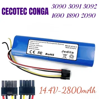 CECOTEC CONGA 3090 3091 3092 1690 1890 2090 Батерия За Робот-Прахосмукачка Резервни Аксесоари 14,4 Волта 3200 mah