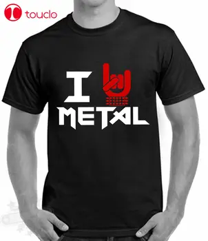Hot Sale Schwer Metal.Тениска I Love Metall Devil Grub, Тениска Erhaltich In Allen Groben, Пуловер, Модни Лятна тениска Унисекс