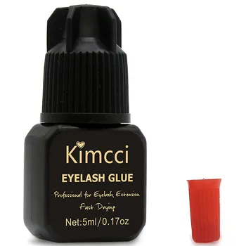 Kimcci 5 ml/10 ml Професионален лепило за удължаване на мигли, Без мирис, без стимулация, быстросохнущий лепило за изкуствени мигли, черно, силно лепкава