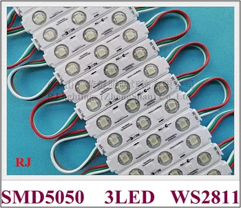 Led модул WS 2811 пиксельный модул осветление за табели, букви, с обектив SMD 5050 RGB DC12V 3 светодиода 0,72 W Съвместимост с WS2811 UCS1903 SM16703
