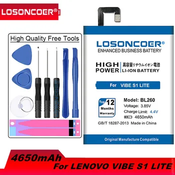 LOSONCOER 4650 ма BL260 BL250 Батерия за Lenovo VIBE S1 Lite S1c50 S1a40 VIBE S1