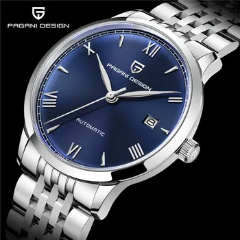 PAGANI DESIGN 2023 Нови мъжки автоматично механични часовника 40 мм, висок клас марка, сапфировые водоустойчивост на часовника от неръждаема стомана, мъжки часовник