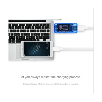 USB-тестер електромера за постоянен ток, 4-30, цифров волтметър, волтметър, захранване, ваттметр, тестер за напрежение, детектор на доктора, синьо