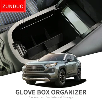 ZUNDUO Авто Подлакътник Интервал Кутия за Съхранение на Toyota RAV4 2019-2021 XA50 RAV 4 Конзола за Съхранение на Кутия За Прибиране на Централна Кутия За Съхранение