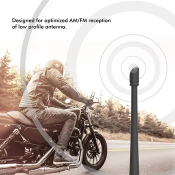 Автомобилна радиоантенна FM AM-сигнал за Harley Davidson 7 инча гумена антена, оптимизиран за приемане на FM/AM