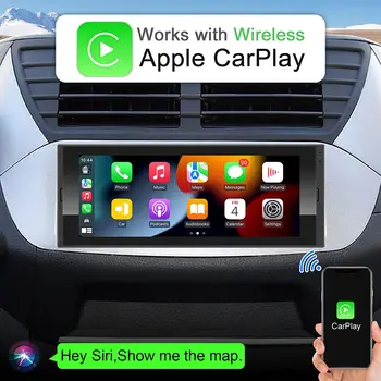 Автомобилна стерео система със сензорен екран 6,9 инча на един Din, безжичен CarPlay Android 11, автомагнитола, мултимедия с безплатен разговори, Wi-Fi, USB SWC