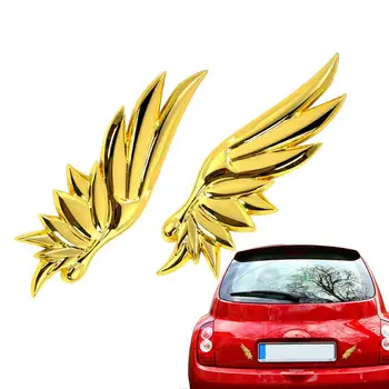 Автомобилна стикер Ангел от метални сплави Автомобилни стикери Stcker Метално Крило на Ангел за Украса на Кола с емблемата на Decal Хром 3D иконата Емблема Стикер