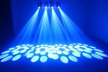 Безплатна Доставка на Led движеща глава-DMX-осветление Lyre Beam 100 W DJ-осветление с 8 мини проектори Gobos с ефект на 18 призми за диско-бар