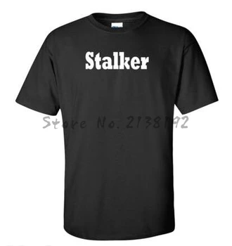 Безплатна доставка, нова тениска с Сталкер, мъжка стилна риза, мъжки ризи, нови черни тениски, размер евро
