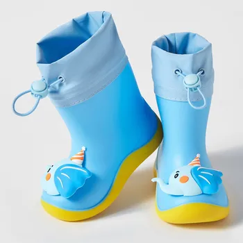 Детска непромокаемая обувки за деца, ботуши със слон, обувки за момичета, зимни дрехи, зимни пантофи за малки момичета, зимни обувки за момичета от 2 години