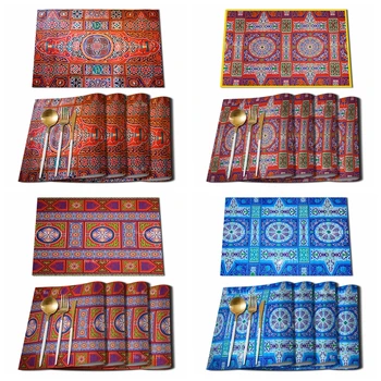 Египетски мандала на ислямското изкуство Рамадан Хайамия, етническа кърпички в селски стил, уникални и цветни салфетки от полиэстеровой тъкан