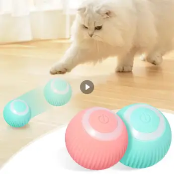 Електрически Играчки с топка за котки, автоматични търкаля умни играчки за котки, обучение самодвижущиеся играчка за коте за интерактивни игри на закрито