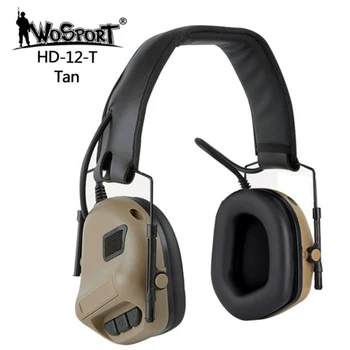 Електронни слушалки за тактическа стрелба, слушалки 5-то поколение с електронен звукоснимателем и функция за намаляване на шума, проектирани за IPSC