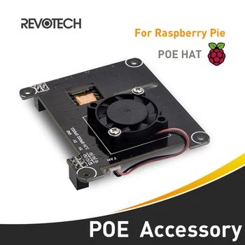 Жак POE за Raspberry Pi, който е съвместим със стандарта IEEE802.3af, изход 5V 2.4 A охлаждащ вентилатор 25x25 мм за Raspberry Pi 3Б +/4B
