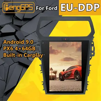 За Ford Explorer 2011-2019 Android Автомобилното радио PX6 Без DVD-плеър Мултимедиен GPS Навигация на Екрана на Главното устройство Авторадио Аудио
