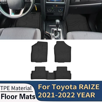 За Toyota RAIZE 2021-2023 IZOA 18-23 RHD LHD Автомобилни Постелки За Пода при всякакви метеорологични условия TPE Подложки За Краката, Без Мирис Мат Аксесоари За Интериора