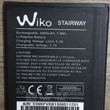 За батерията на мобилен телефон WiKO стълбищна батерия 7,4 Wh 2000 mah панел за мобилен телефон