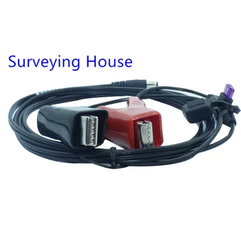 Захранващ кабел със скоба свързва тотална станция за A00306 DC 5,5*2,1 + предпазител + квадрат