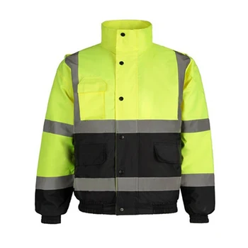 Защитни жилетки за работа, мъжко зимно яке Hi Vis, работно облекло, удебелена термална водоустойчив ветрозащитная светоотражающая яке, за мъже