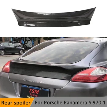 Истински Заден Спойлер от Въглеродни влакна FRP, Външно боядисване Багажник, Калници за Porsche Panamera S 970.1 970 Спойлер 2009-2013