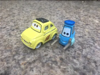 Картинг екип на Disney Pixar Cars Луиджи и Гуидо 1:55, 2 бр., метална играчка на пишеща машина, отлитые под налягане, нови свободни