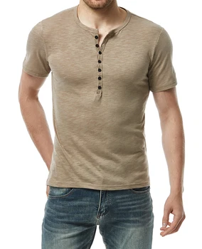 Лятна памучен тениска с високо качество, мъжки однотонная тениска, ежедневни класически мъжки дрехи, блузи, тениски, мъжки