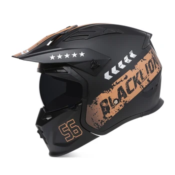 Мотоциклет шлем, открит модулна подвижна маска върху цялото лице, мото Каска, сертифициране на ECE, каски за мотокрос, градинска мода