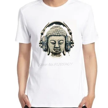Мъжки t-shirt Banksy Dj Буда Music Art графични тениски, тениска оверсайз, летни тениски в стил харадзюку с къс ръкав, мъжки дрехи