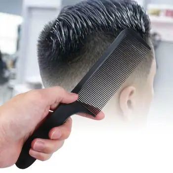 Мъжки професионална извити самобръсначка за подстригване на коса фризьорски гребен с плосък покрив