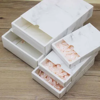 Нова 20pcs Модерна мраморна опаковъчна кутия пет размери за опаковане на подаръци Фестивал на сватбен банкет опаковка за бижута кутия за съхранение на шоколадови бонбони