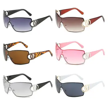 Нови дамски слънчеви очила с градиентными лещи, увит около слънчеви очила Y2K, екшън слънчеви очила ретро модерни нюанси