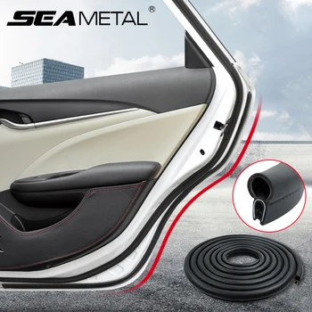 Оборудване запечатване на уплътнението SEAMETAL за защита на ръбове на вратата на колата, на 2 м/5 м, гумени противоударные ленти, Звуконепроницаемая водоустойчива защита на капака на багажника на колата