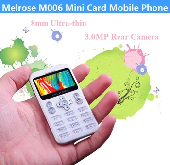 Оригинален мобилен телефон MELROSE M006 с ультратонкой мини-карта, на 1,7-инчов Bluetooth камера 3.0 MP, супертонкий студентски мобилен телефон малки размери
