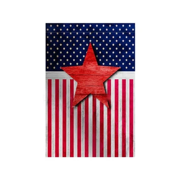Патриотичен градински флаг на 4 юли, САЩ, Денят на независимостта със звездна лента, долно оттичане парцела за банер, Директен доставка за парти на открито
