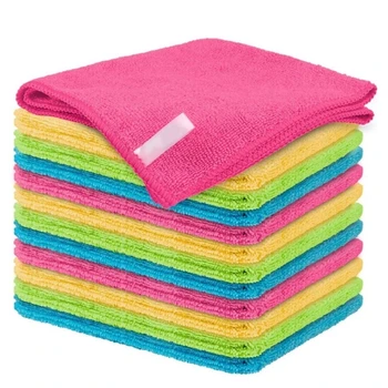 Преносими кърпички за почистване от микрофибър, неабразивные, за многократна употреба и пере, мултифункционални кърпички за почистване на автомобили, домове, кухни