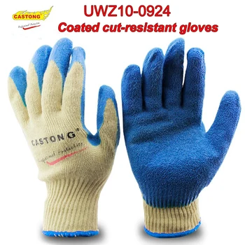 Ръкавици CASTONG UWZ10-0924, устойчиви на гумата, от масло, от ухапване, Нескользящие защитни ръкавици, Многофункционални защитни ръкавици с покритие с антиоксидантна полиуретанова боя