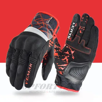 Ръкавици за езда на мотоциклет VEMAR, мъжки есенно-зимни ръкавици за защита от падане, байкерские ръкавици с пълна с пръст, спортни ръкавици за мотокрос Luvas Moto Guantes със сензорен екран