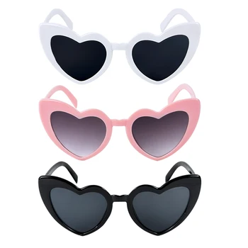 Слънчеви очила с форма на сърце Love за жени, модни красиви ретро vintage слънчеви очила, защитни очила, дамски модни улични слънчеви очила