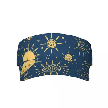 Солнцезащитная шапка с празни горни козирка, дамски слънчеви шапка, Мъжка шапка възстановяване на предишното положение, Регулируеми за джогинг, тенис, голф, унисекс